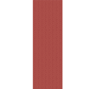 Gold triangles over red Japandi style Wallpaper - TenStickers