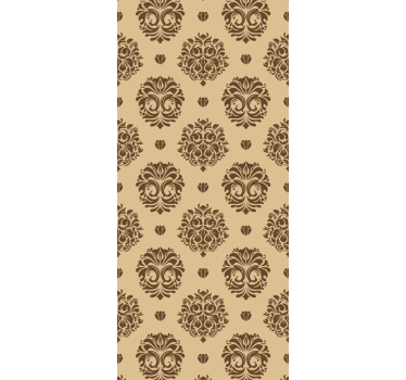 Beige Vintage Damask style Classic Wallpaper patterns - TenStickers