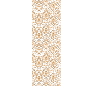 Elegant baroque touches living room wallpaper - TenStickers
