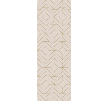 Golden rustic lines geometric pattern Contemporary Wallpaper - TenStickers