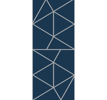 'Metro Prism' geometric triangles Geometric wallpaper - TenStickers