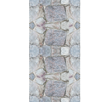 Living room wallpaper realistic rustic stone design - TenStickers