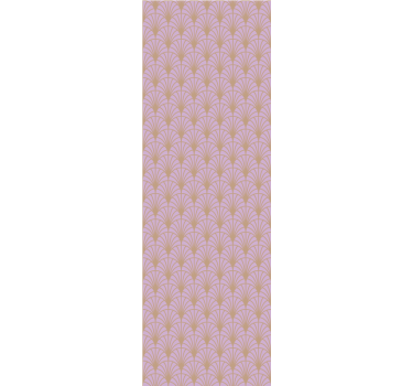 Stylised floral elements living room wallpaper - TenStickers