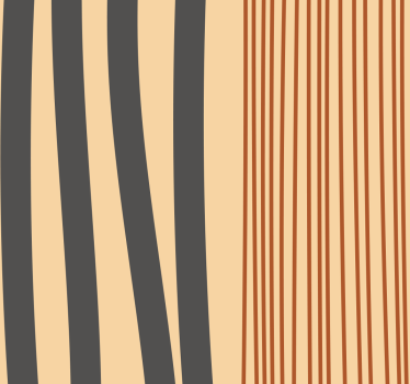 Boho stripes design living room wallpaper - TenStickers