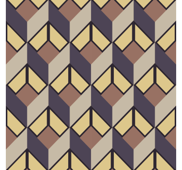 Retro style grey front room wallpaper mural - TenStickers