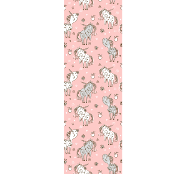 Cute unicorns Kids Bedroom Wallpaper - TenStickers