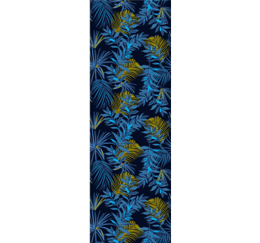 Dark blue banana leaves Nature Wallpaper - TenStickers