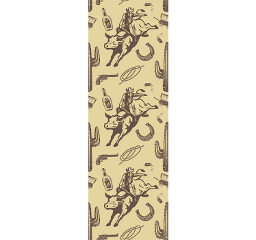 Western Themed Elements kids wallpaper - TenStickers