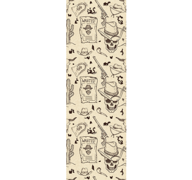 Western icons Childrens Wallpaper - TenStickers
