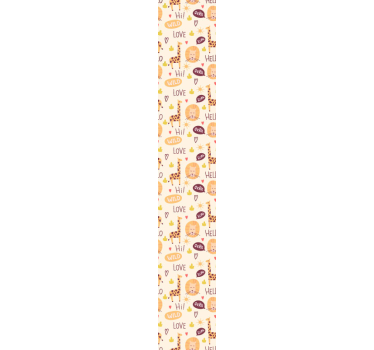 Baby jungle giraffes kids wallpaper - TenStickers