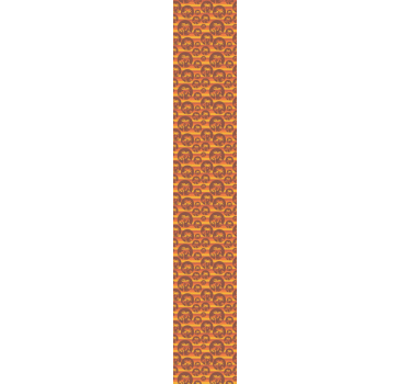 Retro sunset and palms Horizontal Pattern Wallpaper - TenStickers