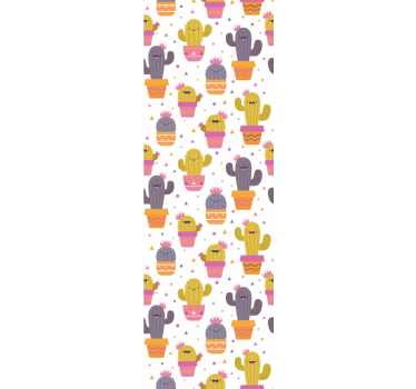 Baby happy cactus kids wallpaper - TenStickers