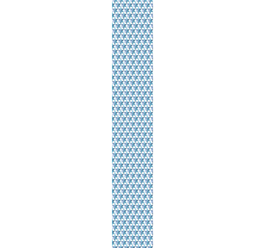 Blue geometric wallpaper for Bedroom - TenStickers