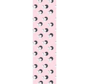 Baby zebra motif kids wallpaper - TenStickers
