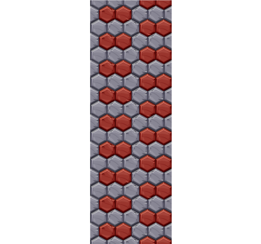 Hexagonal Harmony geometric wallpaper - TenStickers