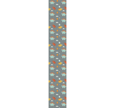 Cute dinosaurs illustrations Kids Wallpaper - TenStickers