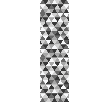 Grey triangles Geometric wallpaper - TenStickers