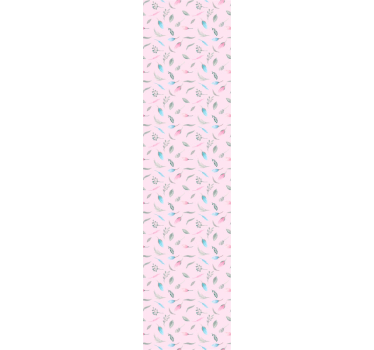 Floral Pink Patterns kids wallpaper - TenStickers