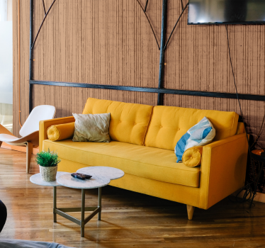 Vintage wallpaper vertical stripes - TenStickers