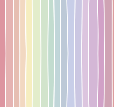 Watercolor vertical rainbow stripes kids wallpaper - TenStickers