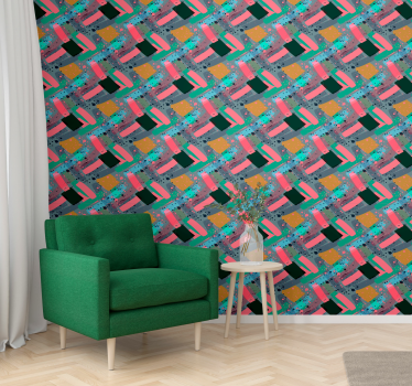 Abstract paint splatter Wallpaper paintings - TenStickers