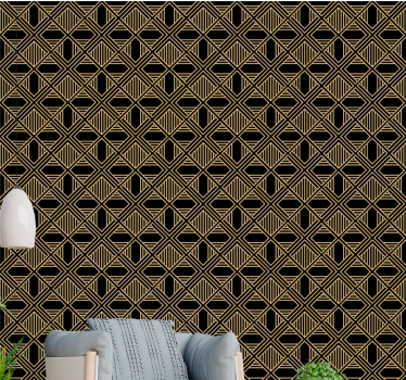 Art deco Great Gatsby style pattern wallpaper - TenStickers