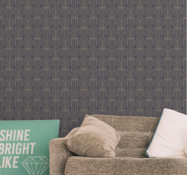 Art-Deco style geo pattern Cool abstract wallpaper - TenStickers