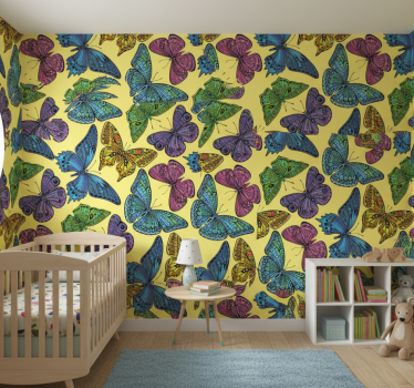 Big multicolor kids wallpaper - TenStickers