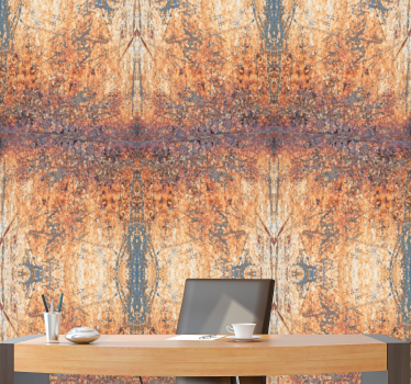 Brown and gray concrete look patetrn wallpaper - TenStickers