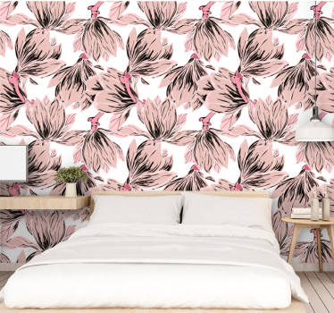 Close up multiple white and pink magnolia  Nature Wallpaper - TenStickers