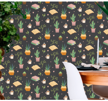 Coffee and books Kitchen Vinyl Wallpaper - TenStickers