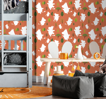 Colorful moomins Kids Wallpaper - TenStickers