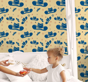 Cowboy hat Childrens Wallpaper - TenStickers