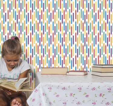 Crayon Kids Wallpaper - TenStickers