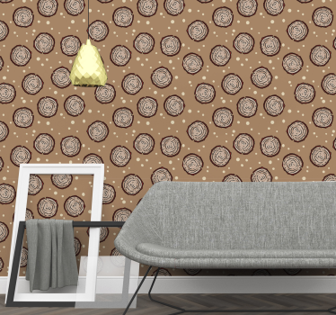 Forest contour Textured Wallpaper - TenStickers