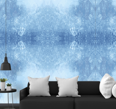 Ice texture background Living Room Wallpaper - TenStickers