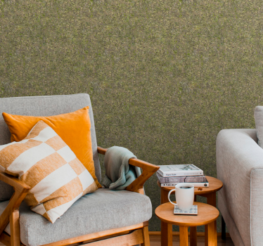 Japandi green concrete imitation Concrete look wallpaper - TenStickers