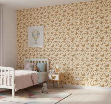 Kids wallpaper butterfly pattern design - TenStickers