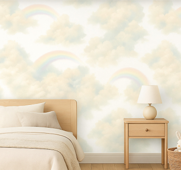 Kids wallpaper colorful sky design - TenStickers