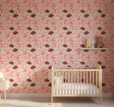 Kids wallpaper fauna pattern design - TenStickers