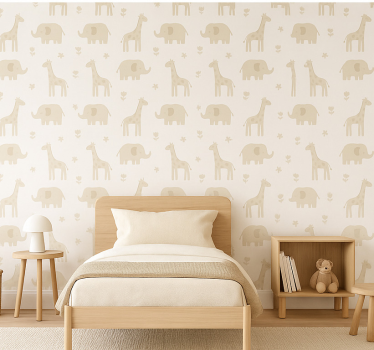 Kids wallpaper kids neutral striped design - TenStickers
