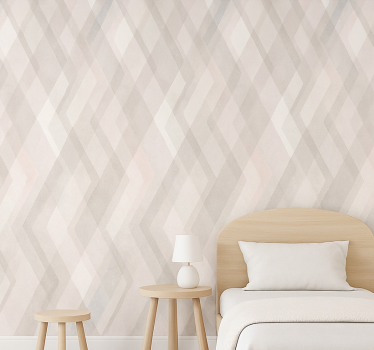 Kids wallpaper light grey abstract design - TenStickers