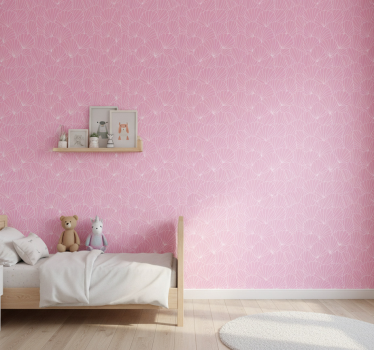 Kids wallpaper pink shell design - TenStickers