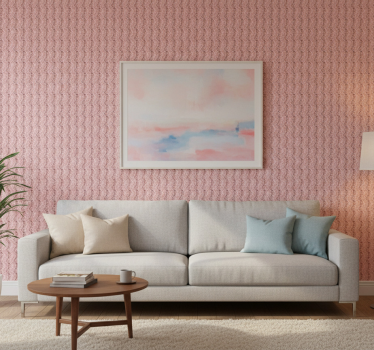 Living room wallpaper wavy pattern table cover - TenStickers