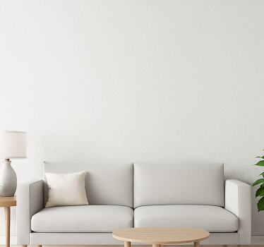 Minimalistic white textured living room wallpaper - TenStickers