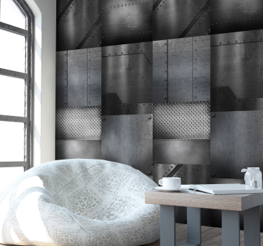 Modern wallpaper - Brass wall - TenStickers