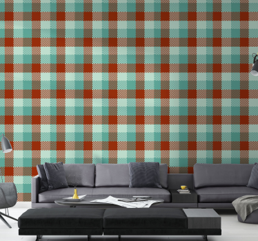 Multicolored fabric Modern Wallpaper - TenStickers