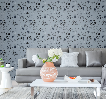 Nature wallpaper grey trees - TenStickers