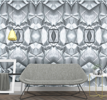 Rough metallic surface texture Metal Effect Wallpaper - TenStickers
