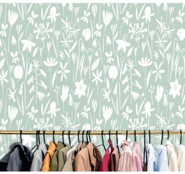 Scandinavian Illustrations Cool animal wallpaper - TenStickers